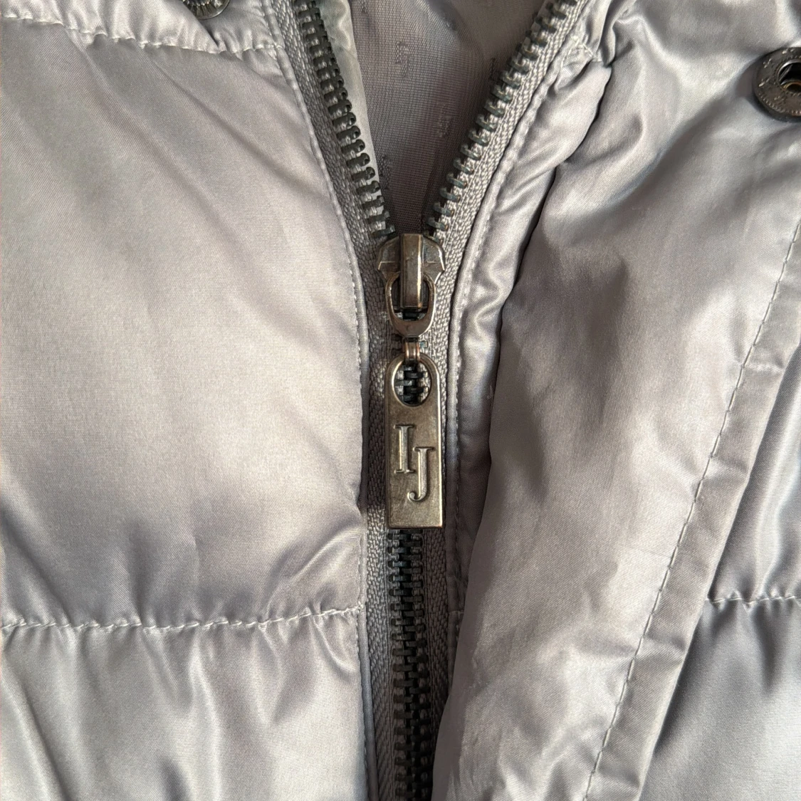 Grå lång pufferjacka Ilse Jacobsen - 4