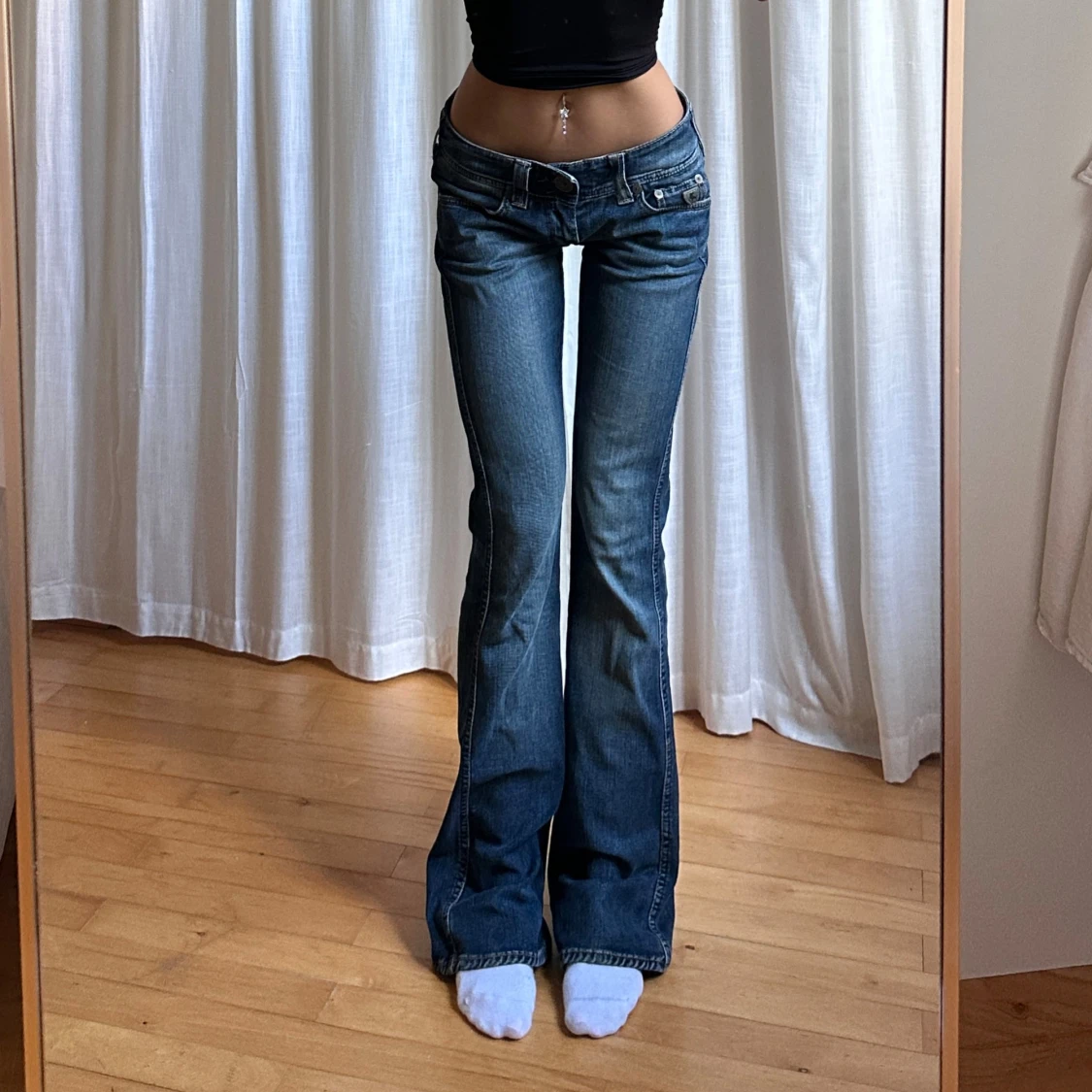 Lågmidjade jeans