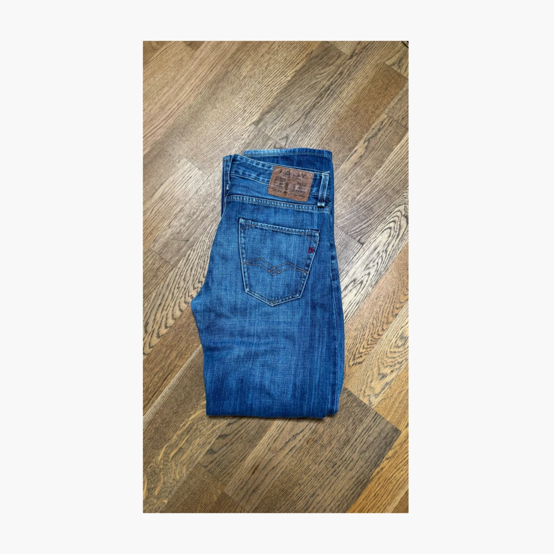 Blå Replay jeans straight fit