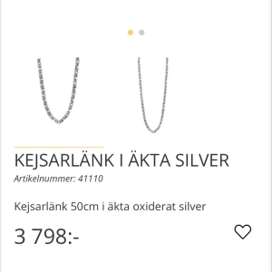 Silverhalsband kejsarlänk - Äkta silverhalsband. Tar emot byten antingen vinterjacka eller varm cardigan