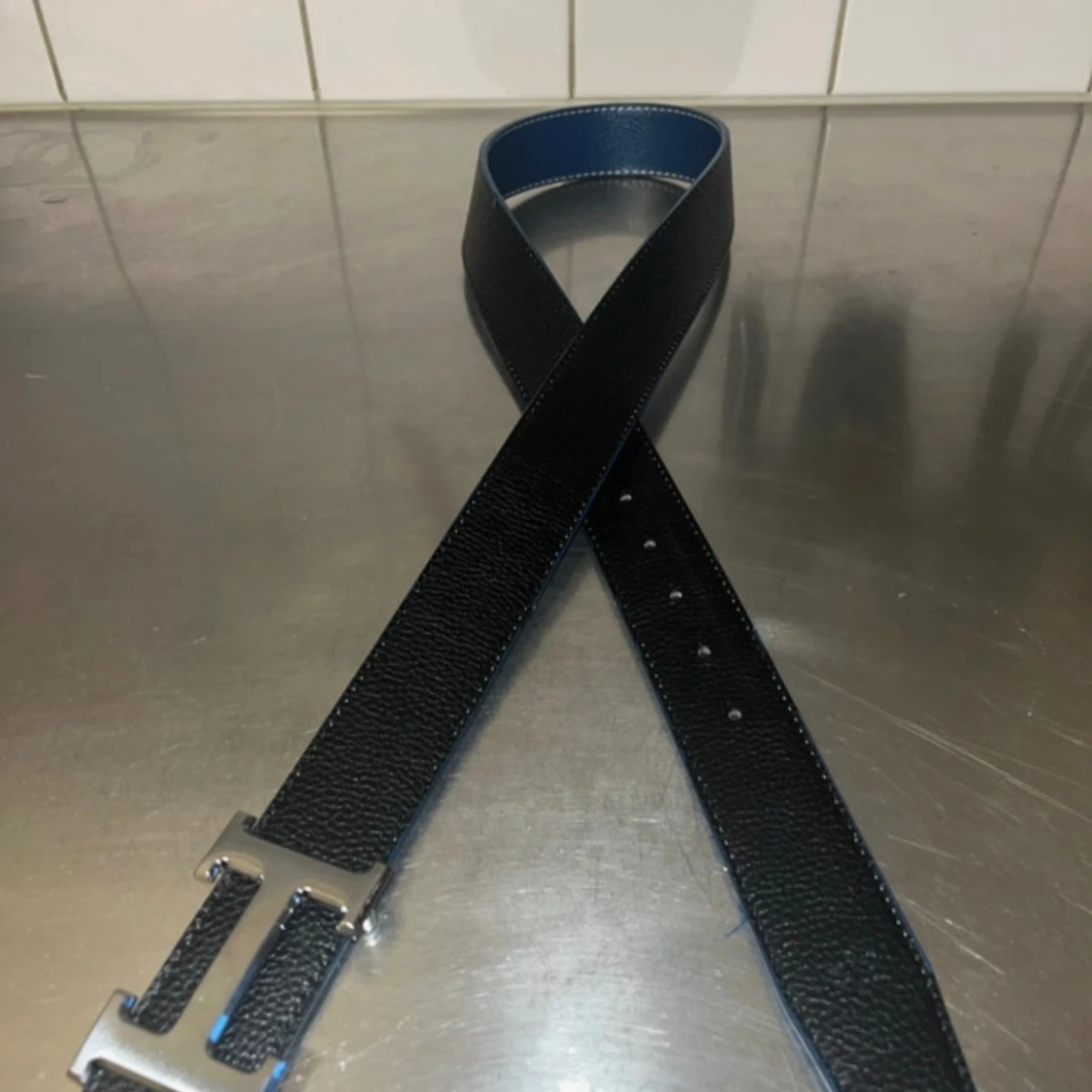 Blått/svart bälte  - 2