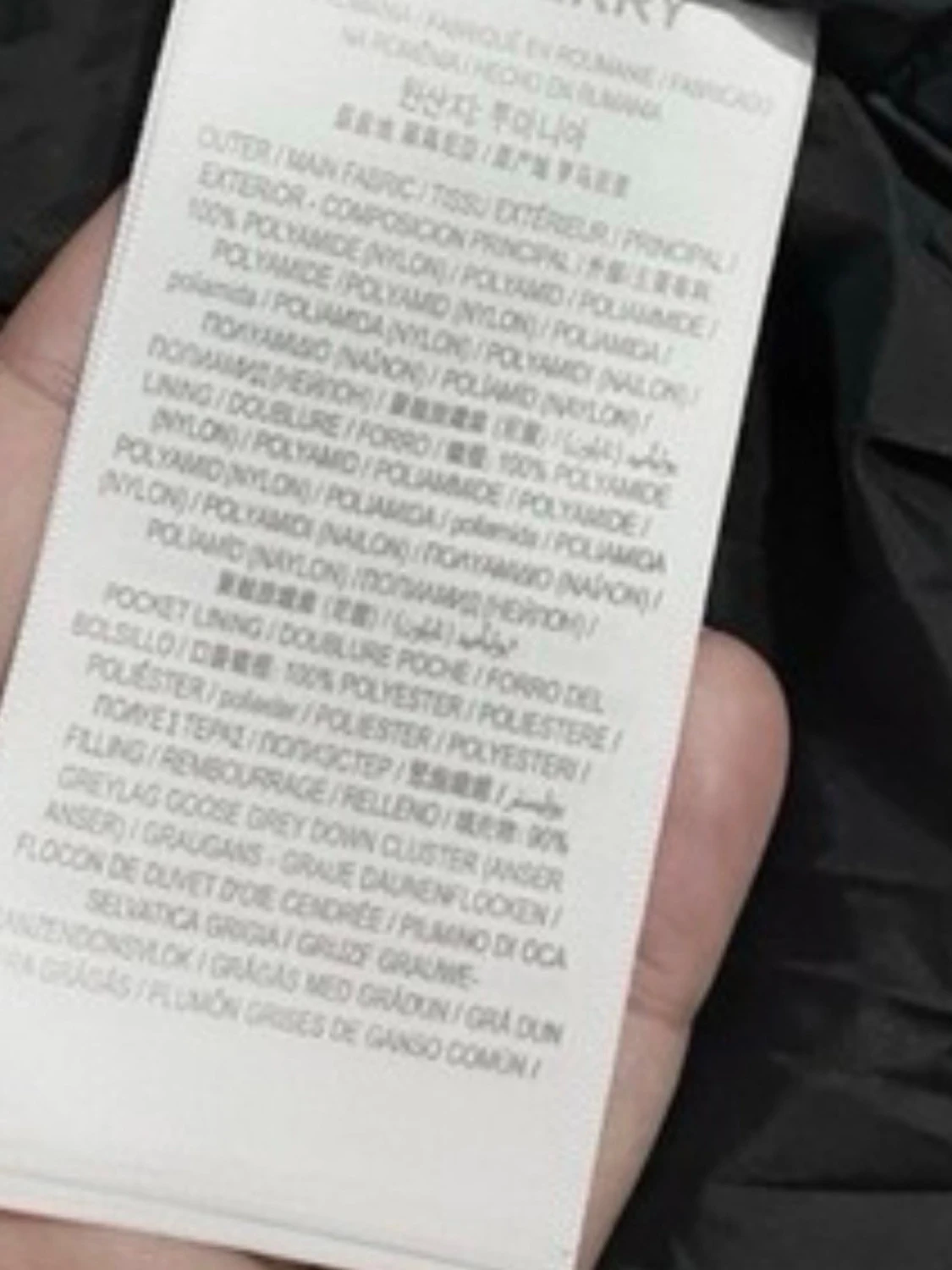 Svart pufferjacka från Burberry