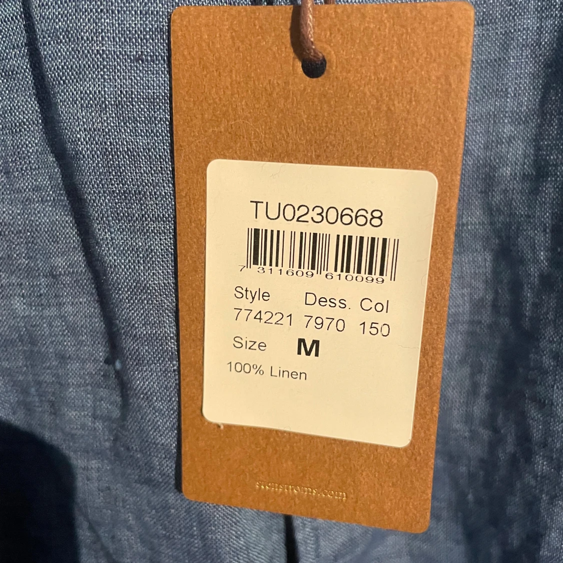 Helt ny! Blå linneskjorta från Stenströms M - 2