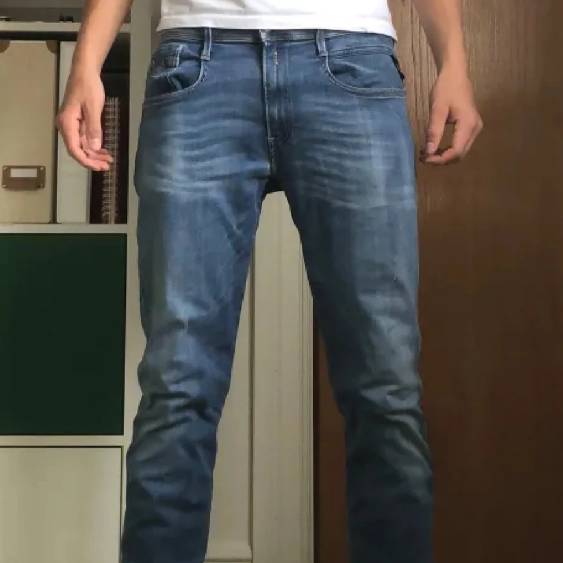 Blå Replay anbass slim fit - 2