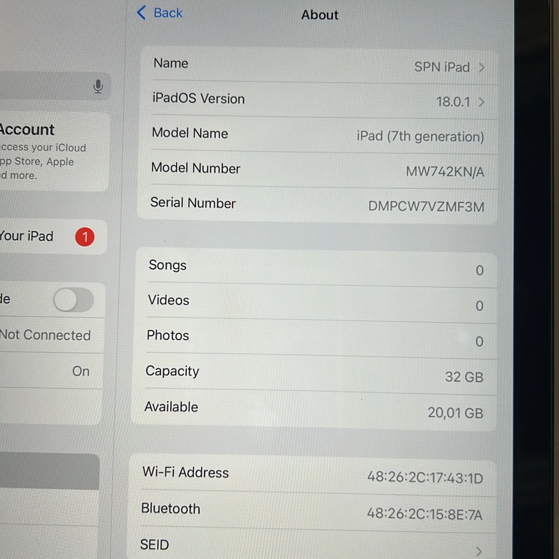 iPad (7th generation) 32GB - 3