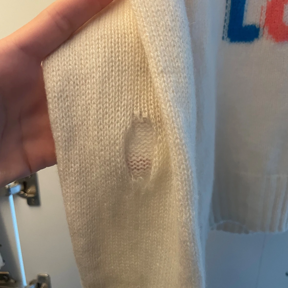 Stickad tröja From Future med tryck - 1