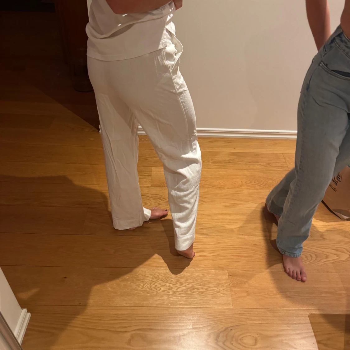 Vita linnebyxor från NLY Trend - 1