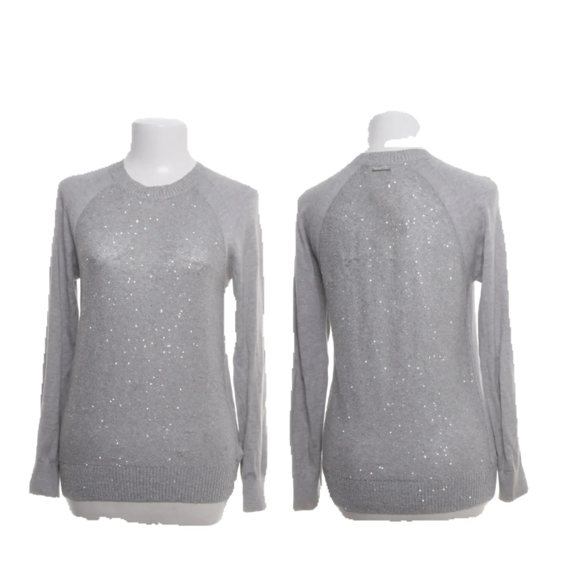 Grå glittrig stickad tröja Michael Kors