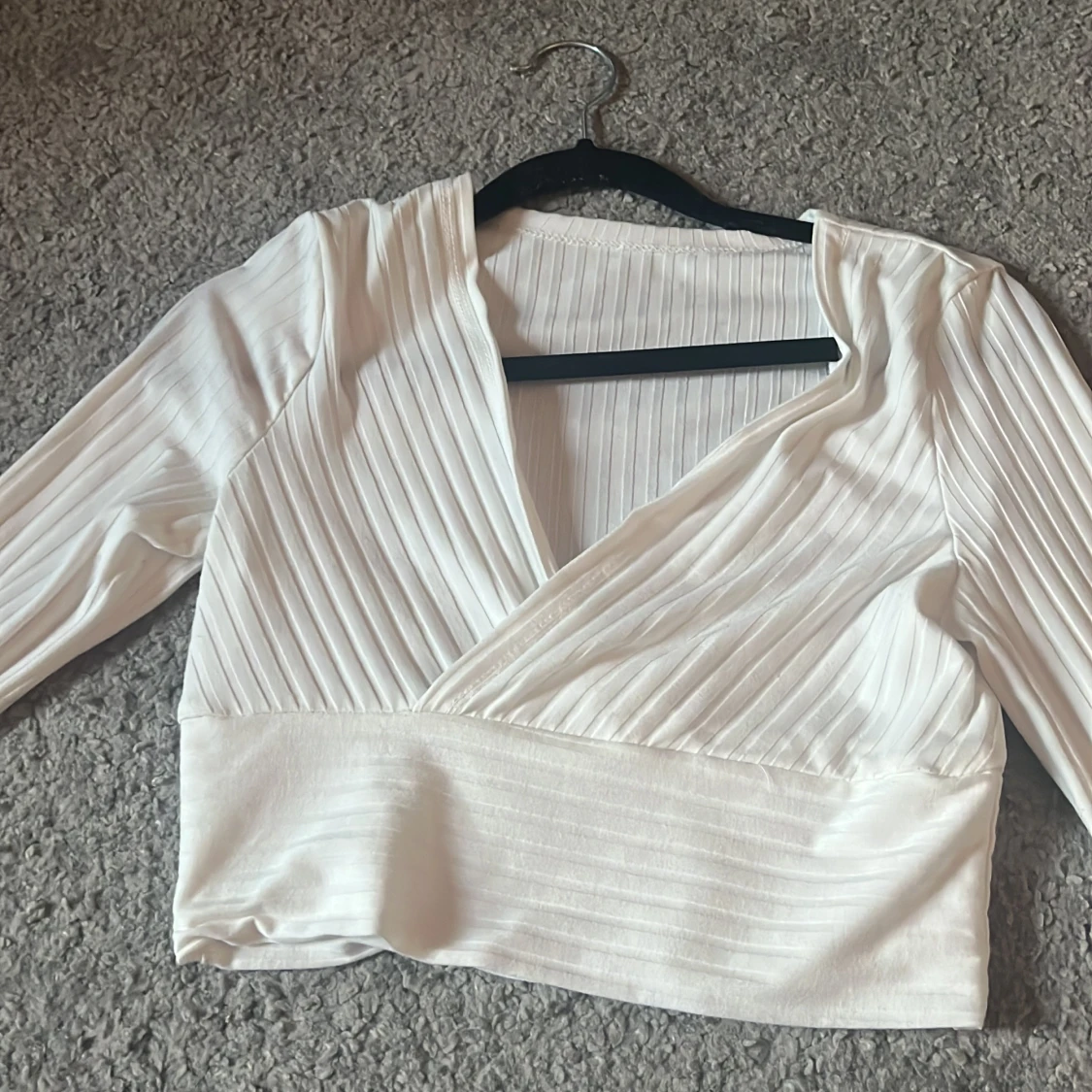 Vit omlottopp från SHEIN XS - 1