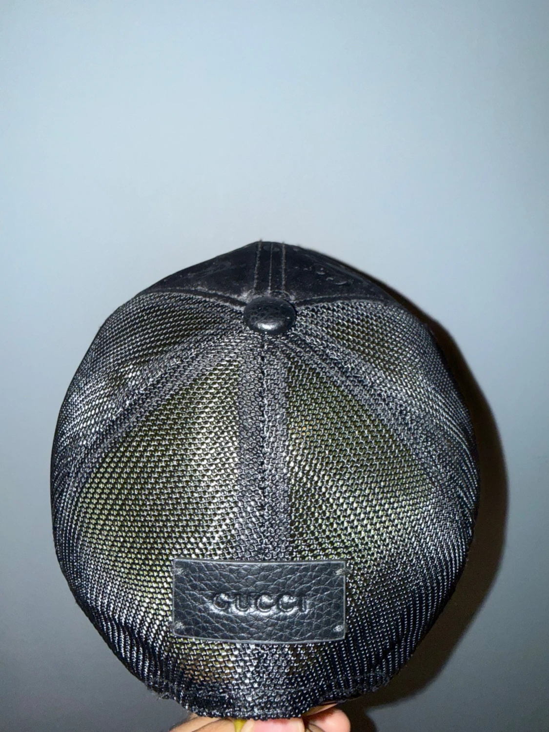Svart Gucci keps med GG-mönster - 1