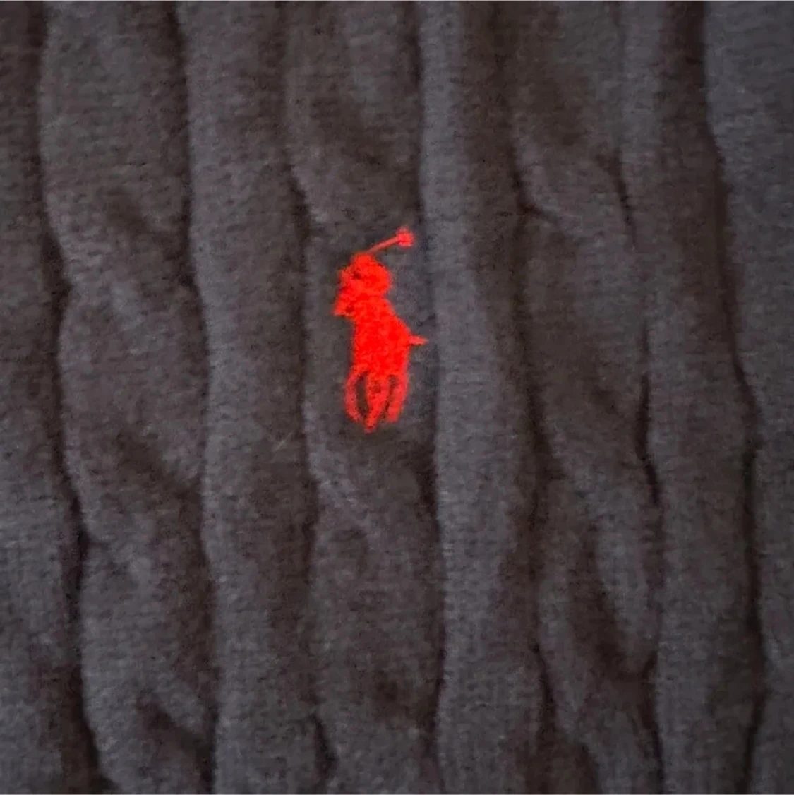 Marinblå kabelstickad tröja Polo Ralph Lauren - 2