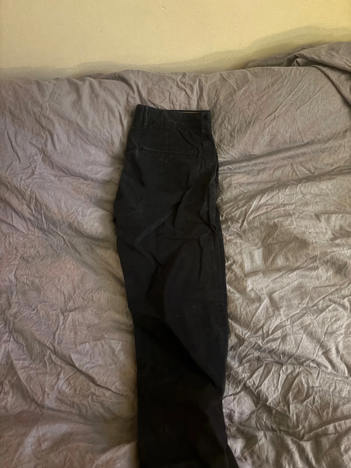 Svarta chinos i bomull - 1