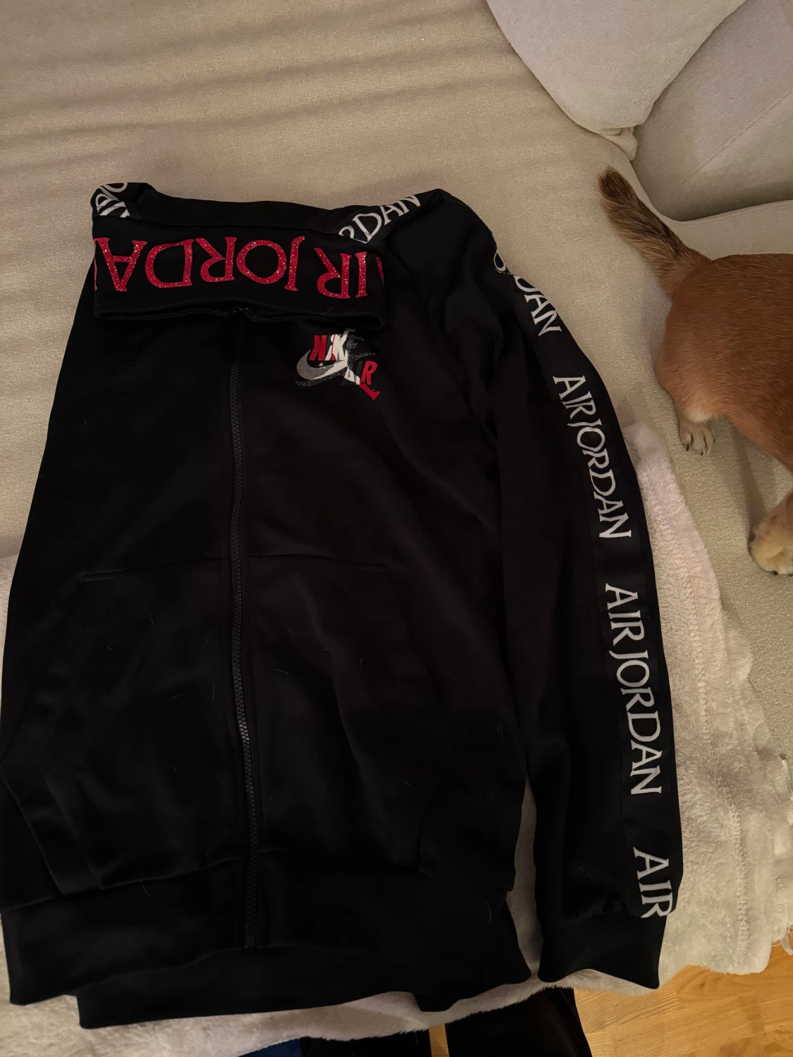 Svart Nike Air Jordan zipjacka - 1
