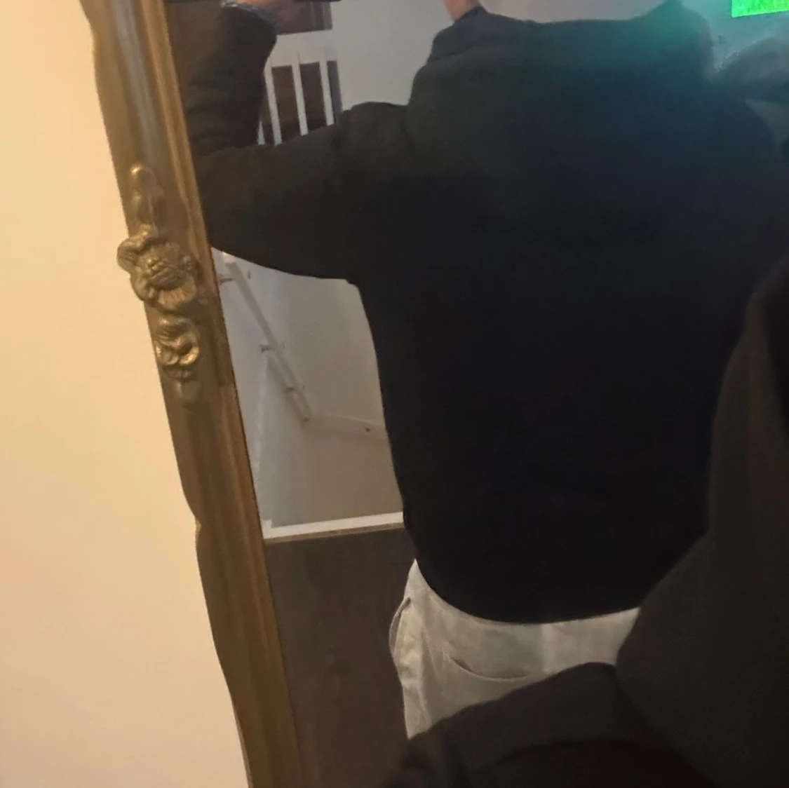 Svart Moose Knuckles hoodie med dragkedja - 1