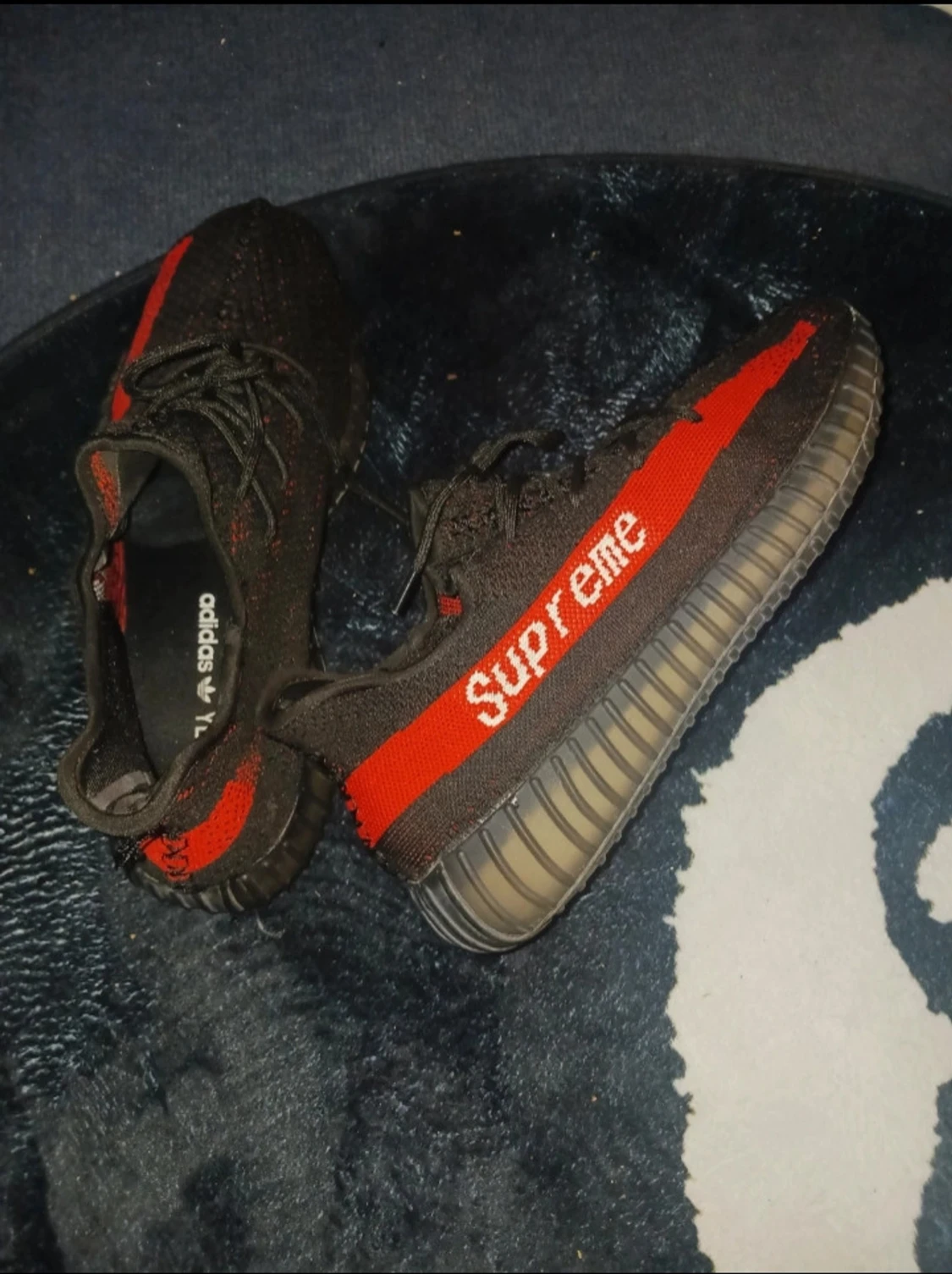 Adidas Yeezy Boost Supreme svart/röd - 1