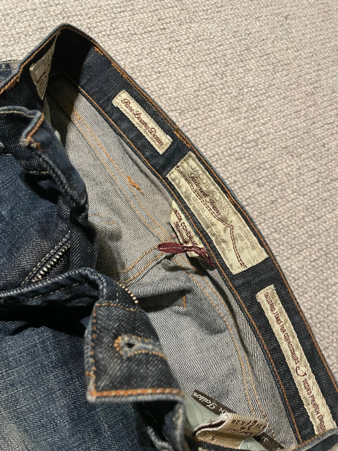 Jacob Cohen mörkblå jeans straight fit - 1