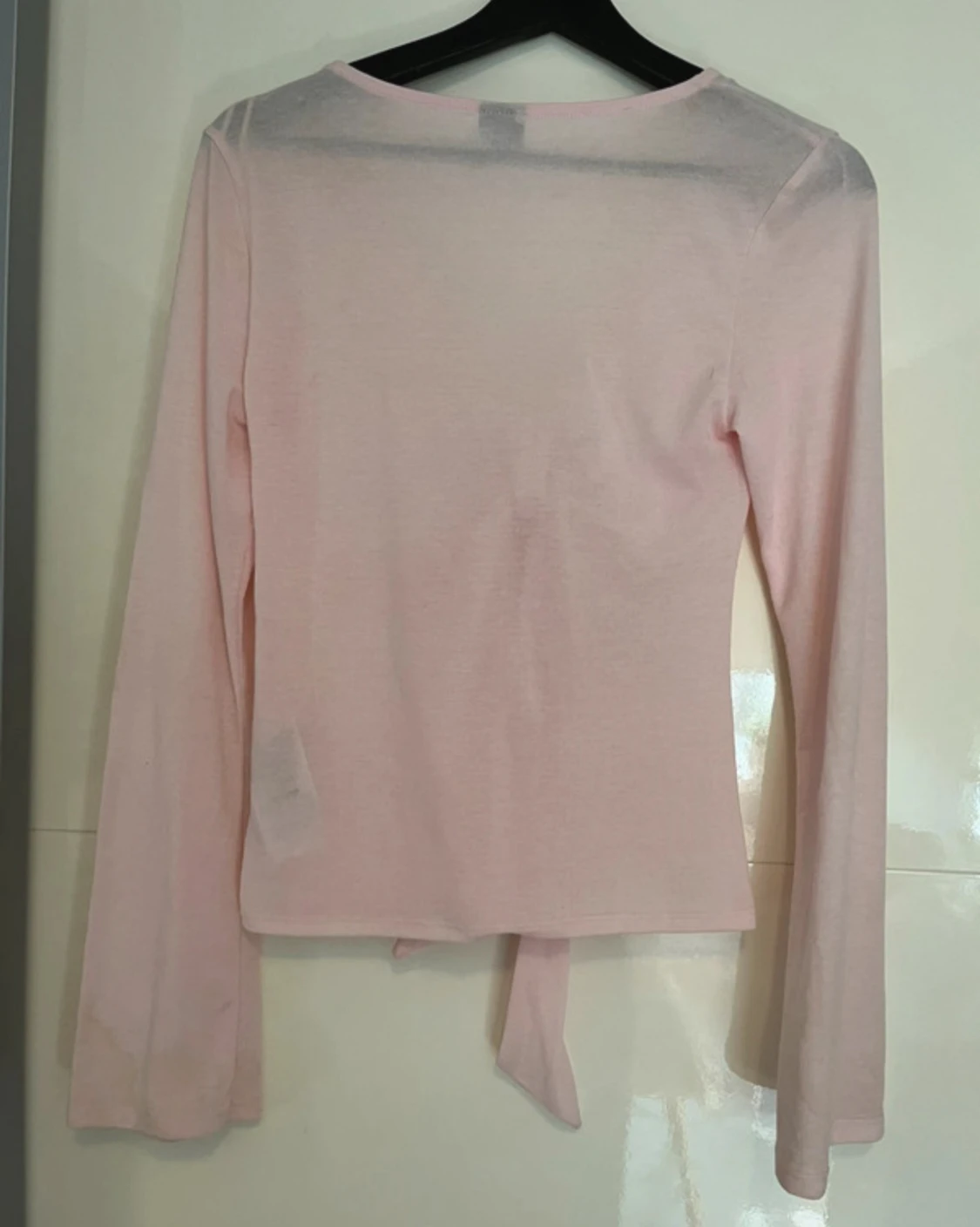 Ljusrosa långärmad tröja  - 2