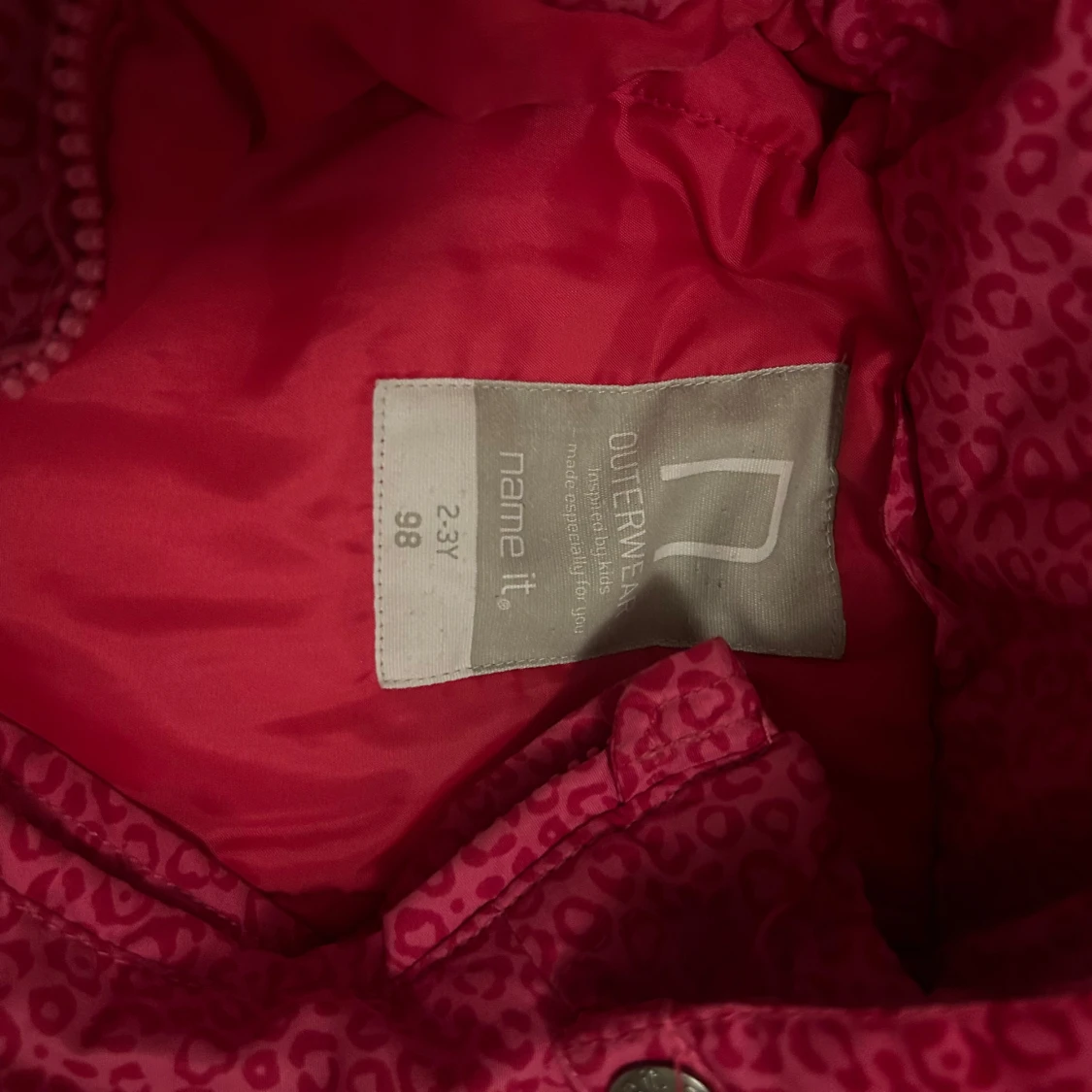 Rosa leopardmönstrad jacka - 2