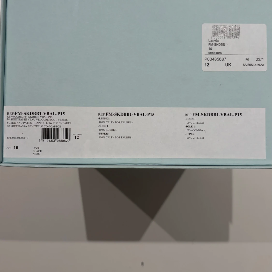  Lanvin sneakers i mocka och lack - 2