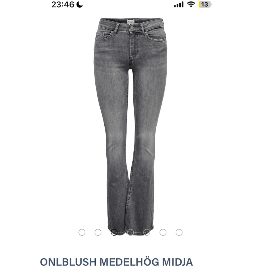 Grå bootcut jeans från Only