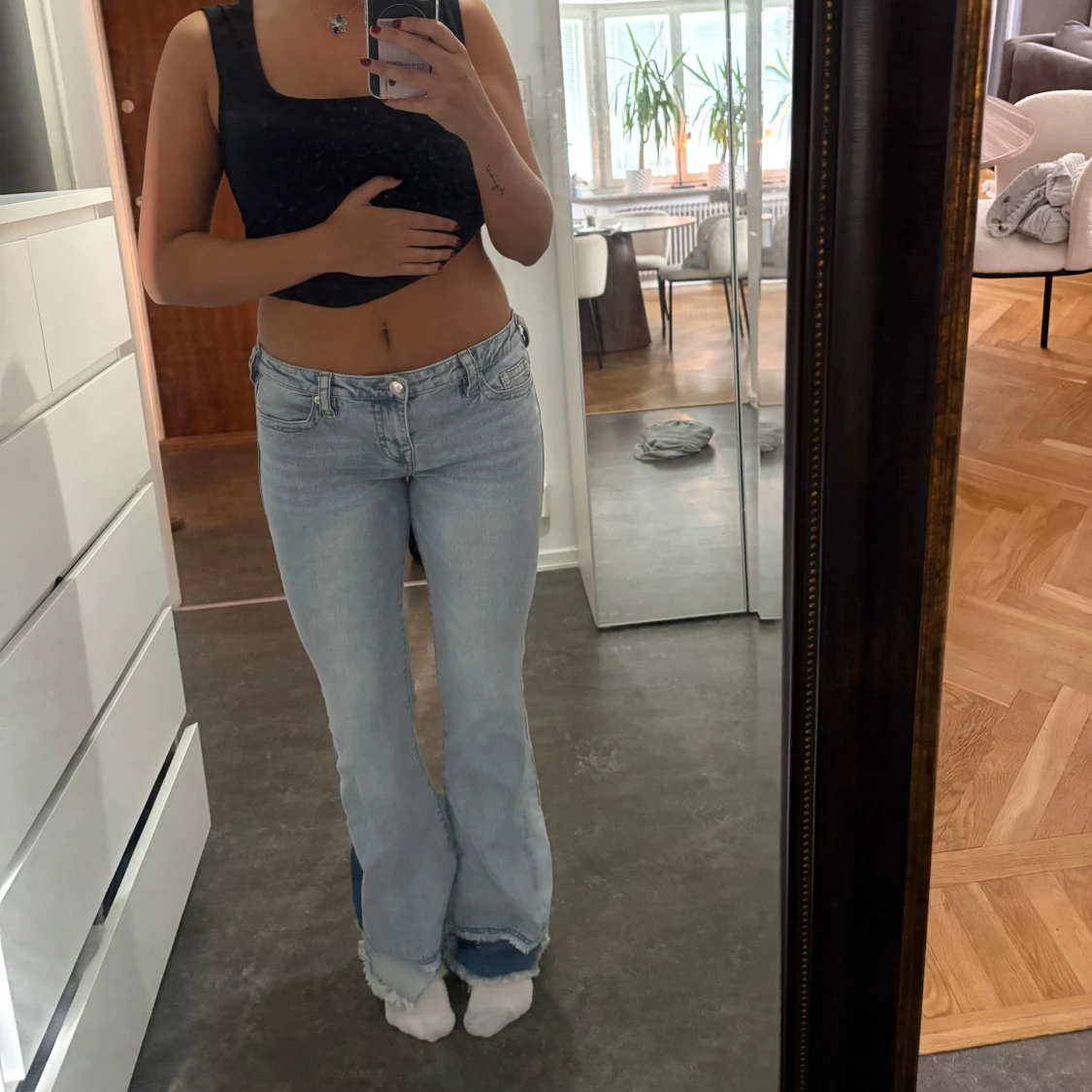 True Religion ljusblå bootcut jeans