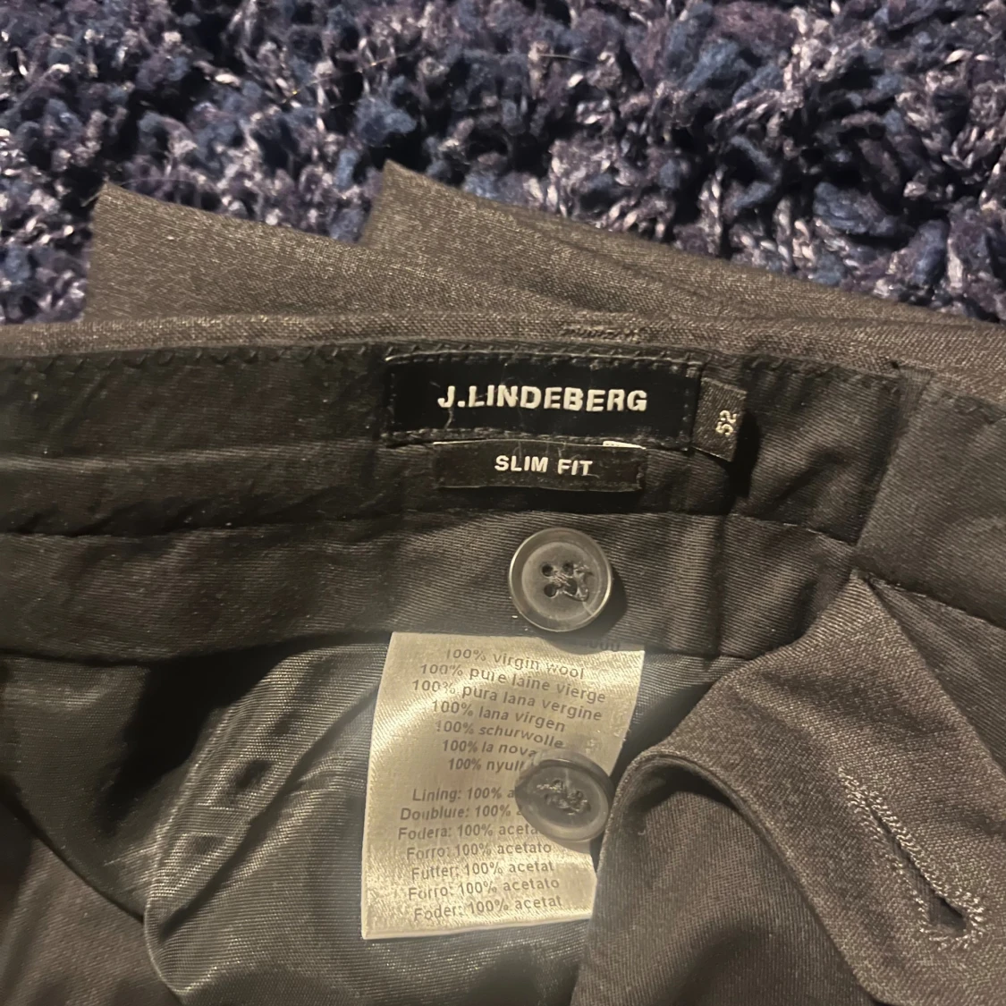 Svarta kostymbyxor J.Lindeberg slim fit - 1