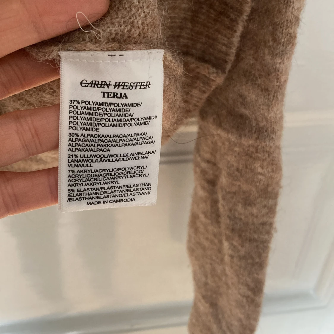 Beige stickad tröja Carin Wester XS - 2