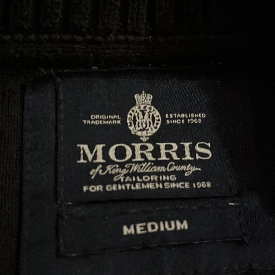 Stickad Morris tröja mörkblå - 3