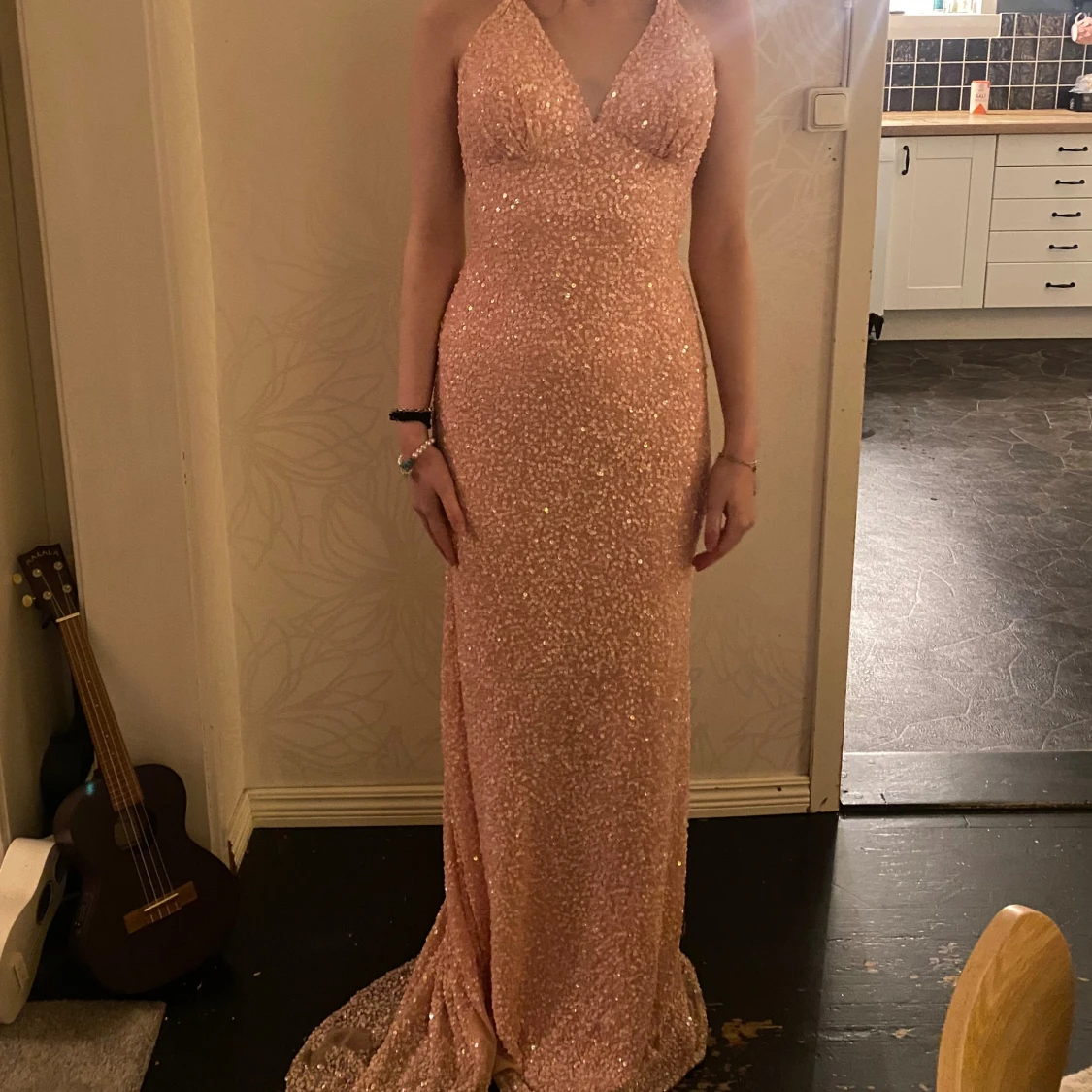 Rosa balklänning dressroom Linné - 2