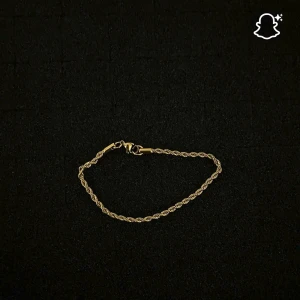 Guldigt Cordell armband  - Cordell armband guldigt 20cm 3 mm bredd 