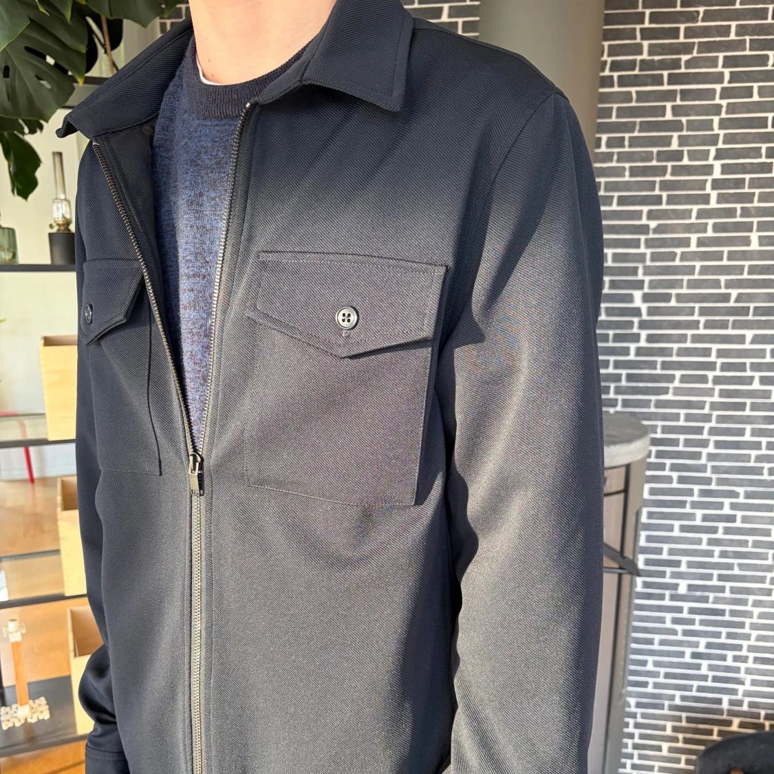 Marinblå overshirt från Lindbergh - 1