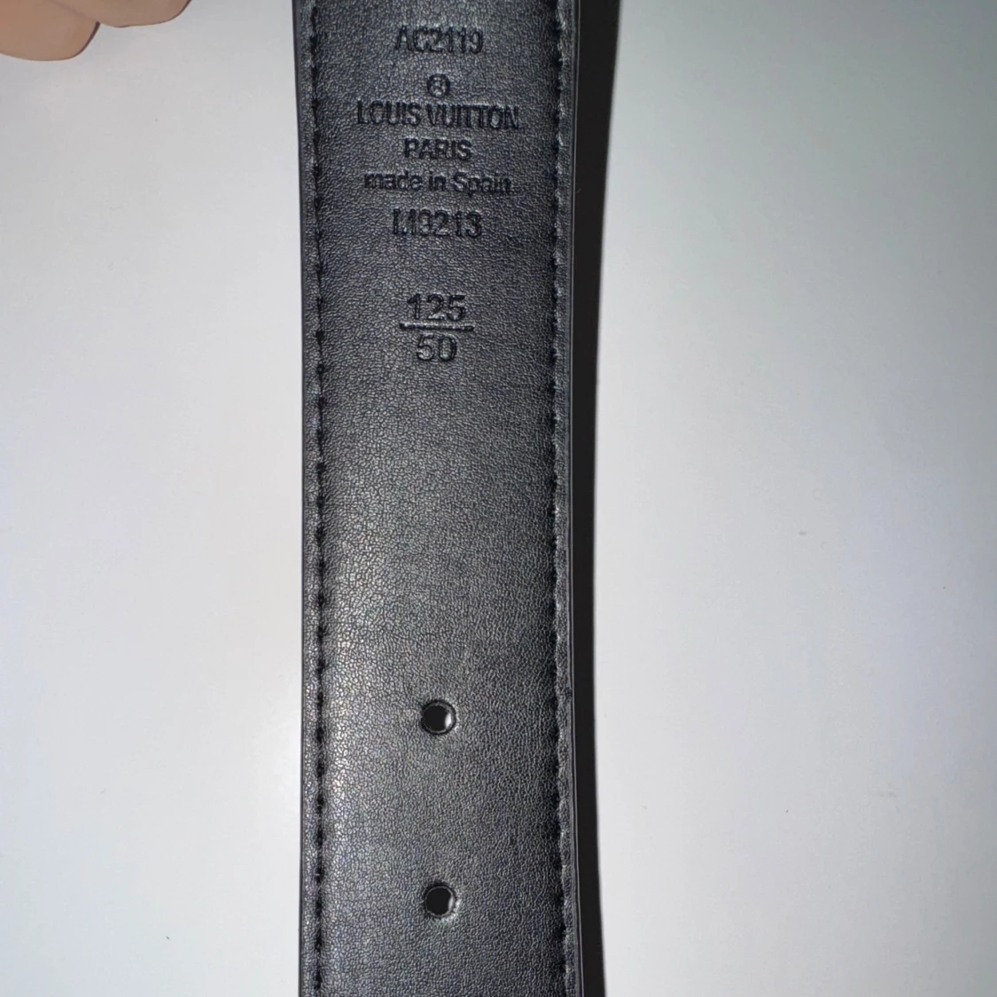 Louis Vuitton rutigt bälte i skinn - 3