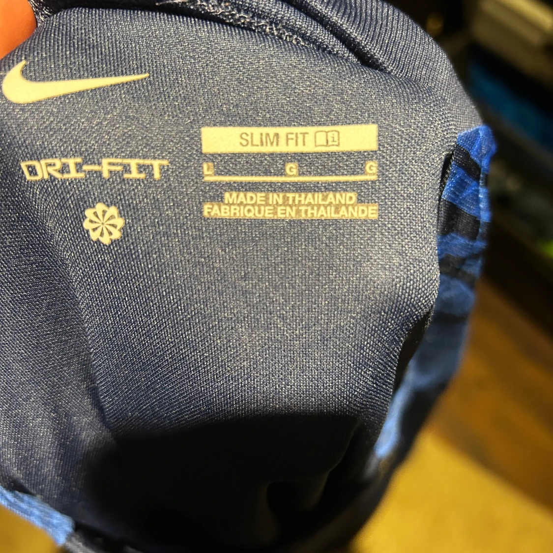 Frankrike Nike fotbollströja blå L - 2