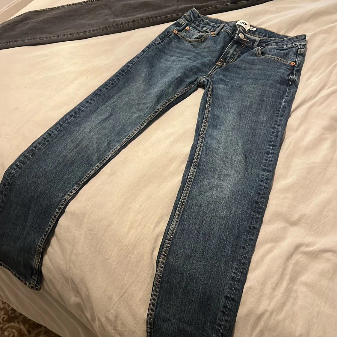 Blå och svarta jeans från 157 - 1