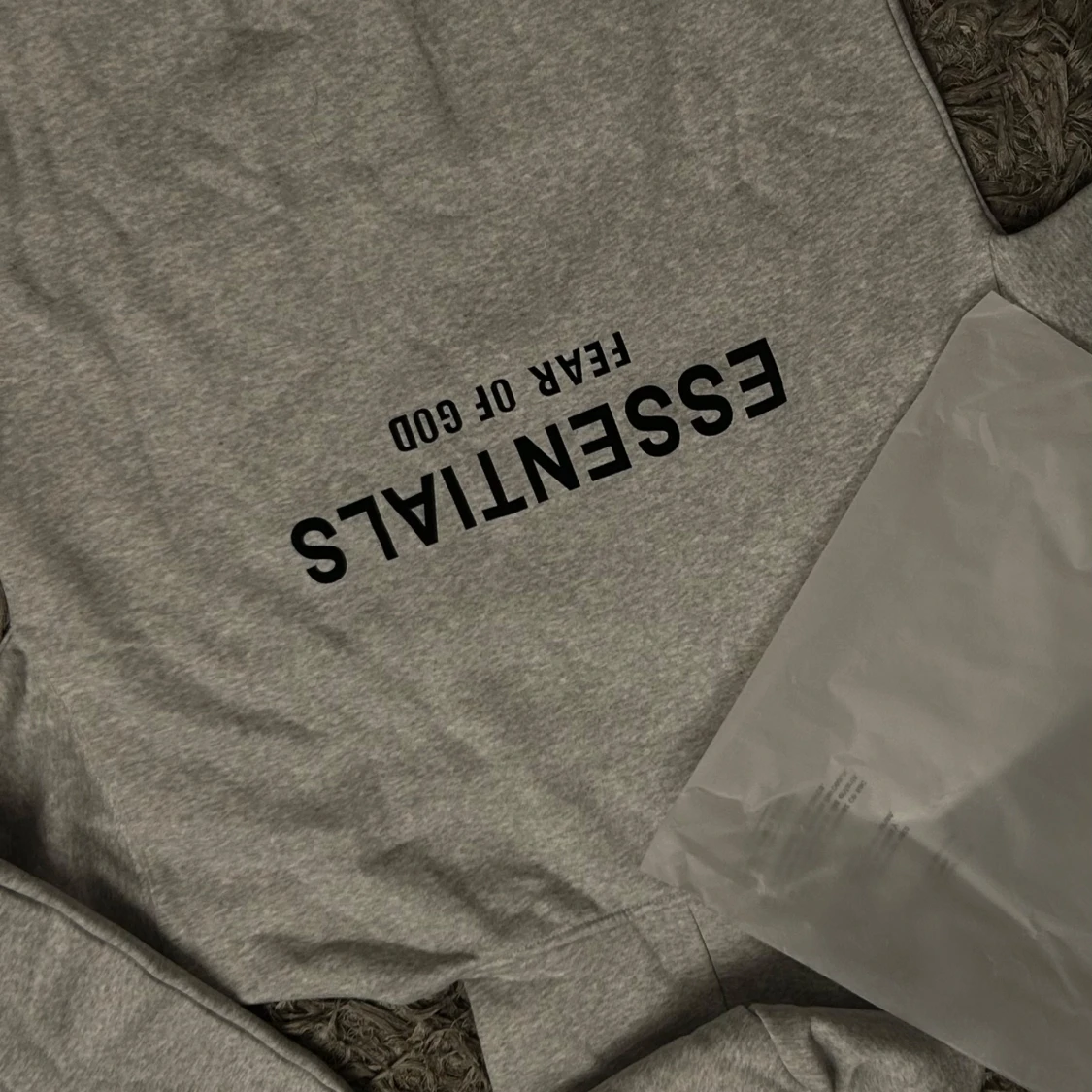 Grå Essentials Fear of God hoodie - 3