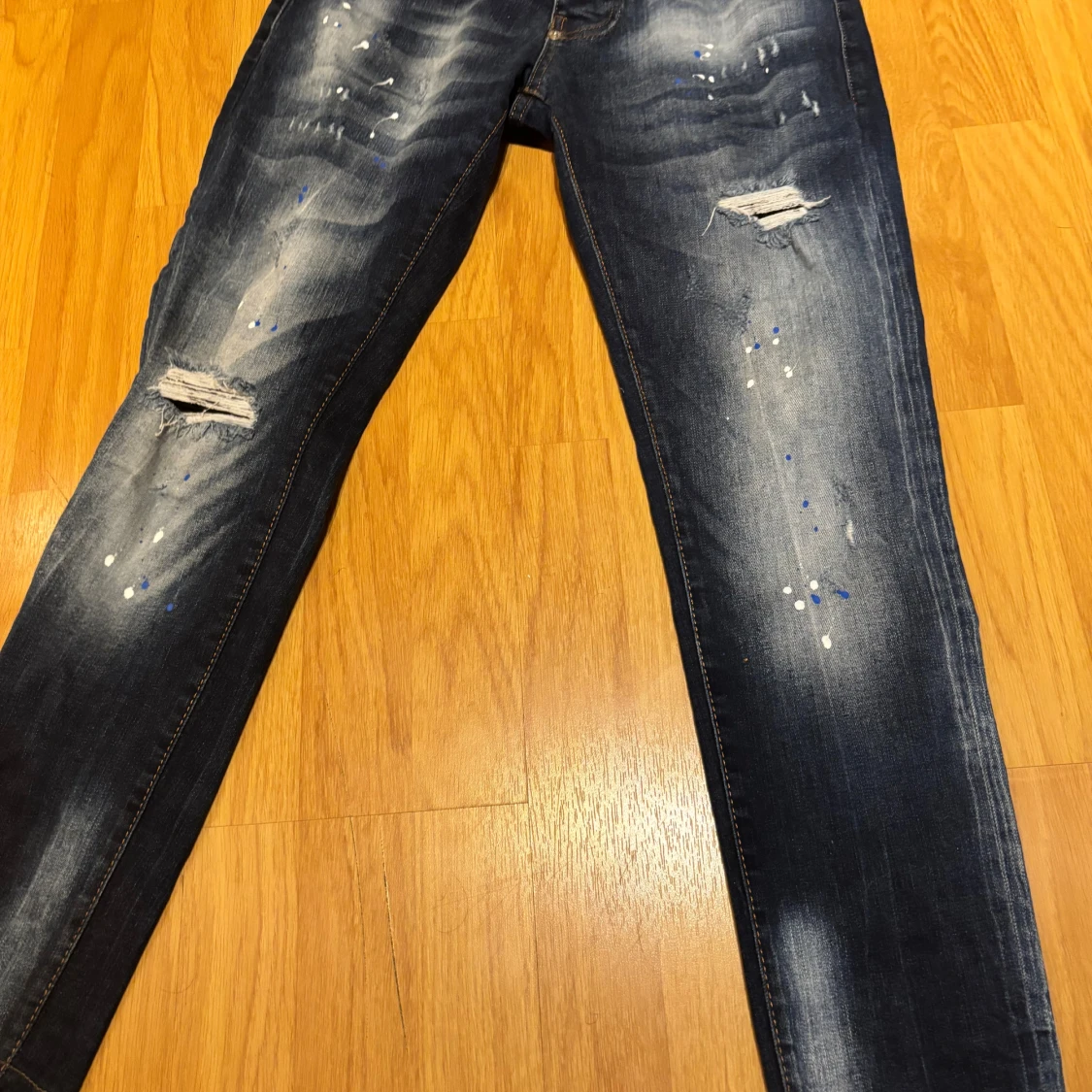 Dsquared2 blå distressed jeans - 2