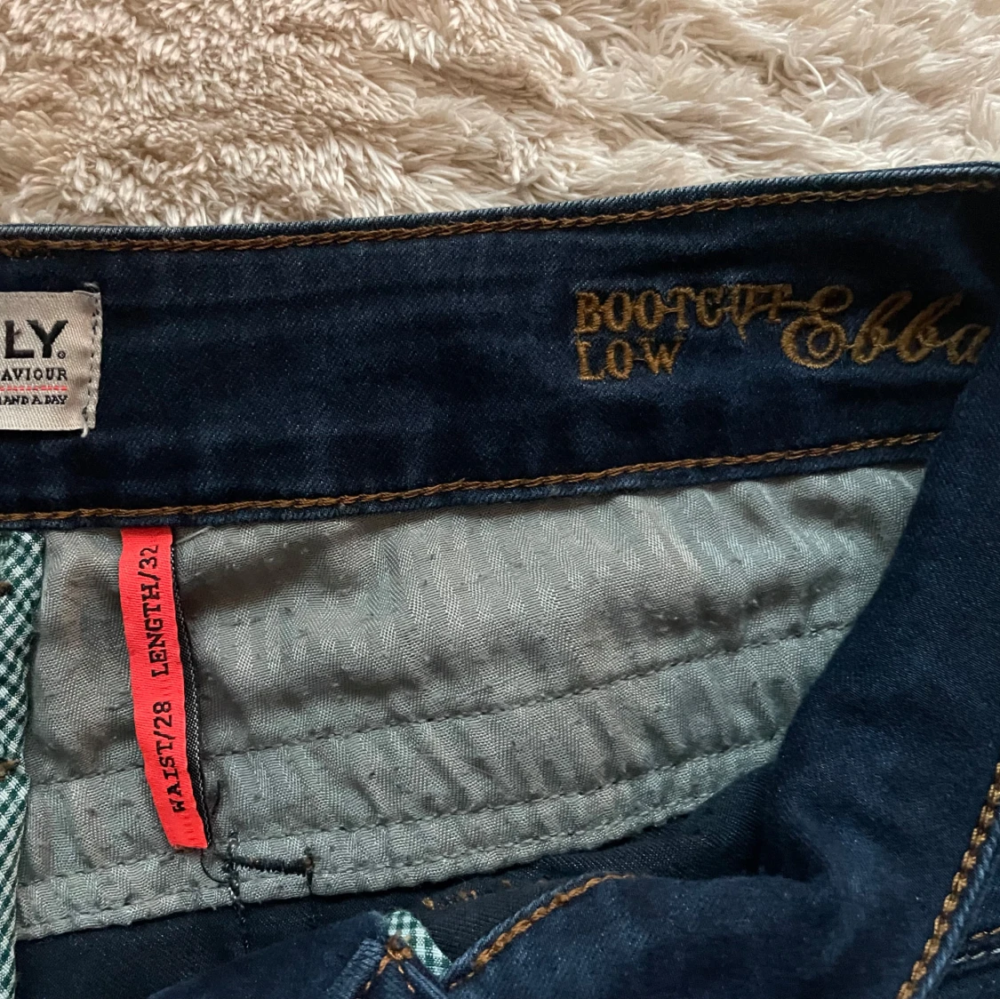 Mörkblå bootcut jeans från ONLY - 4