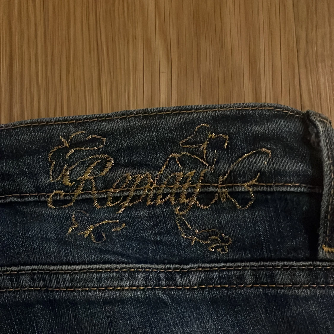 Replay bootcut jeans i mörkblå denim - 2