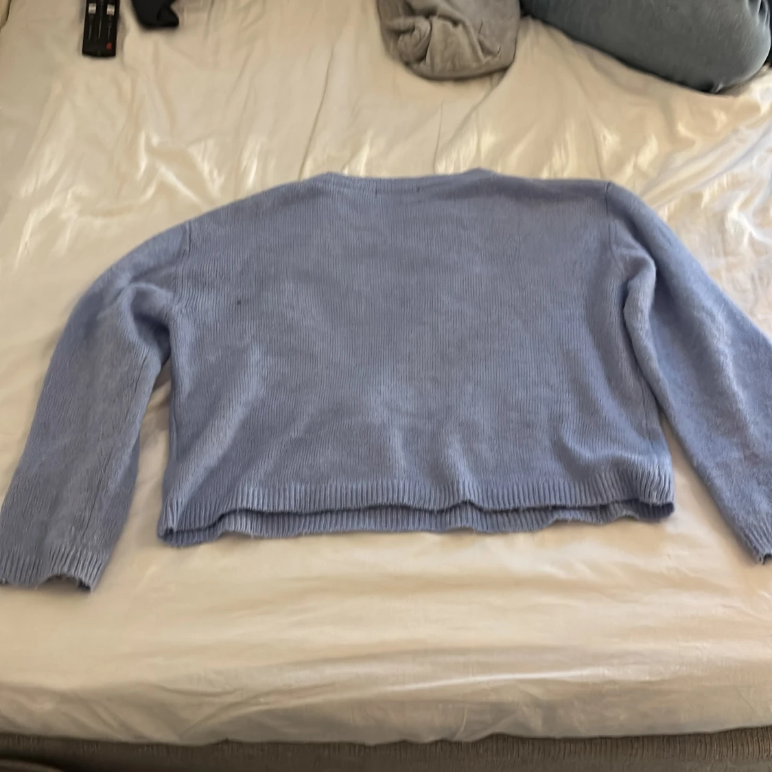 Ljusblå stickad tröja från 157 - 1