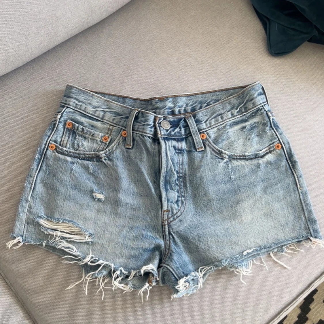 Levi's ljusblå jeansshorts