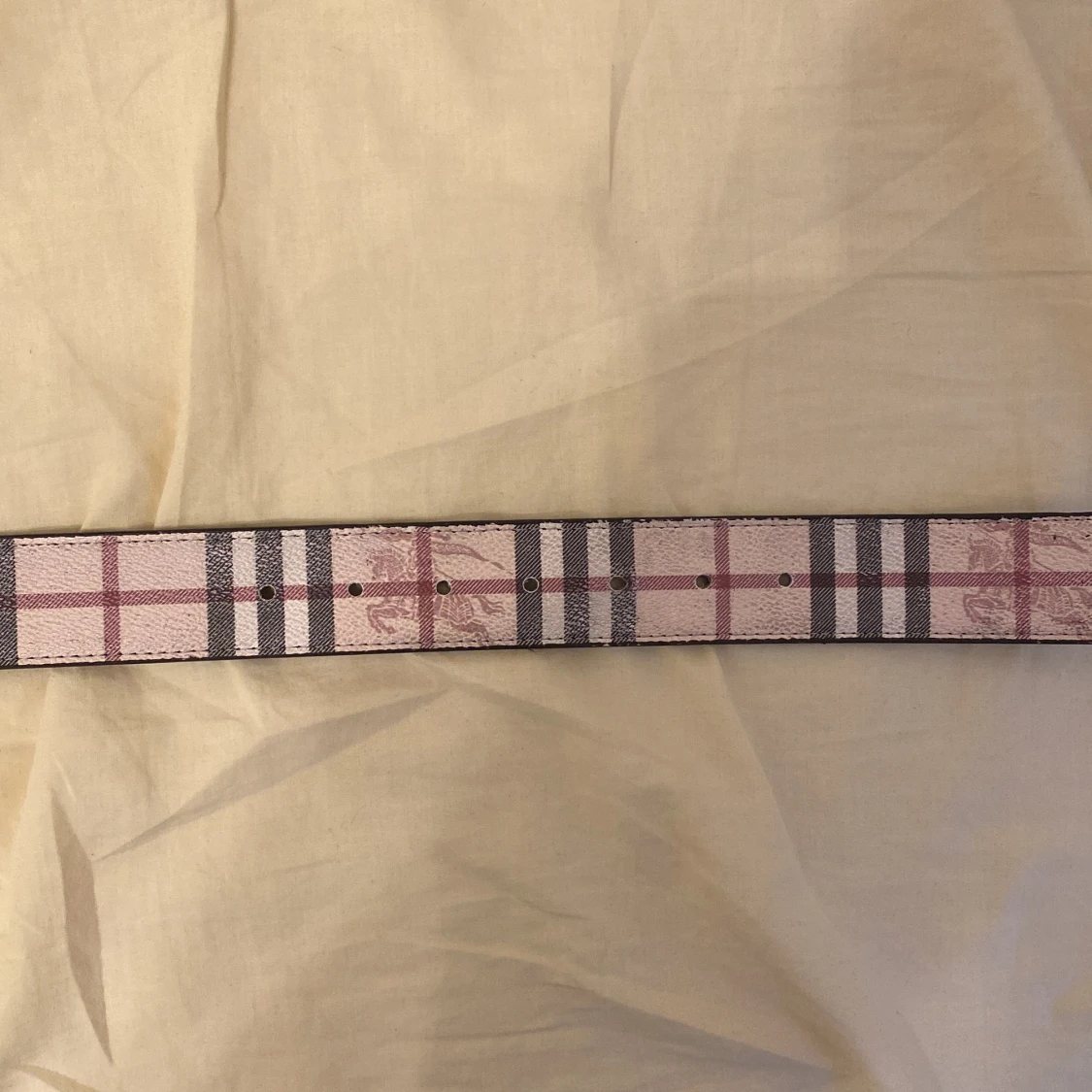 Burberry svart och rutig skärp - 2
