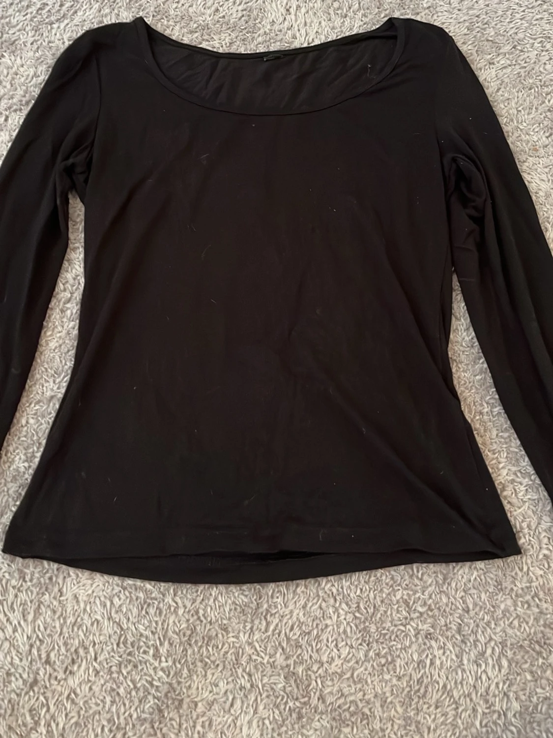 Svart långärmad topp