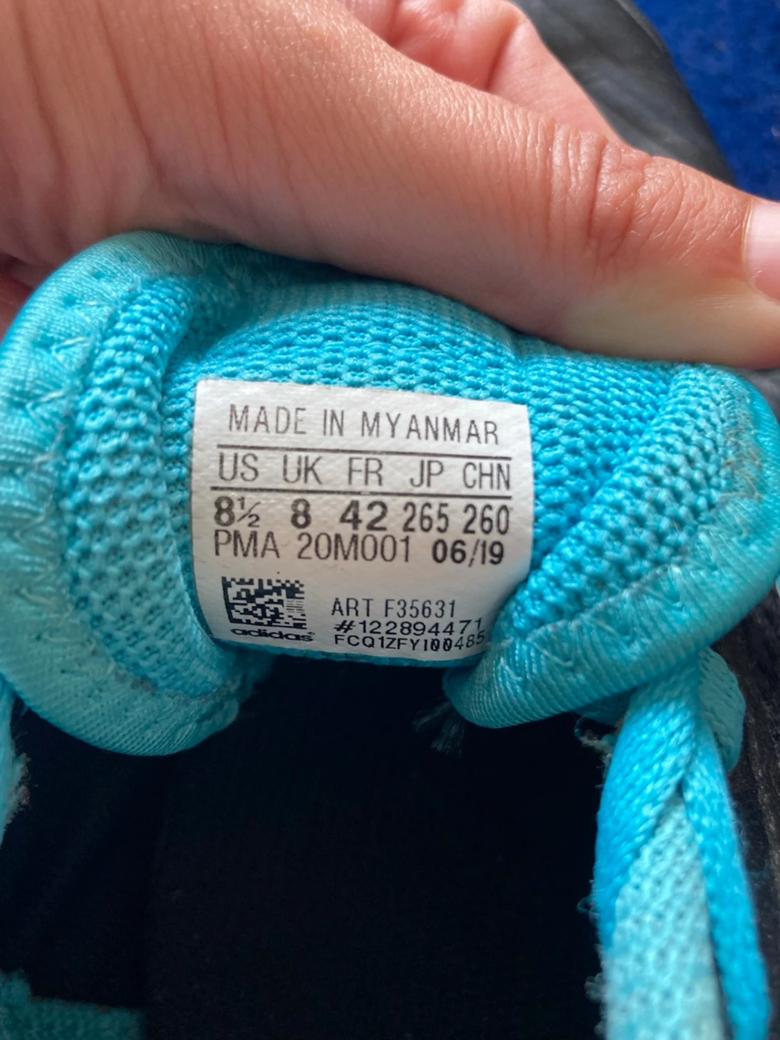 Adidas Predator svart/blå inomhussko - 2