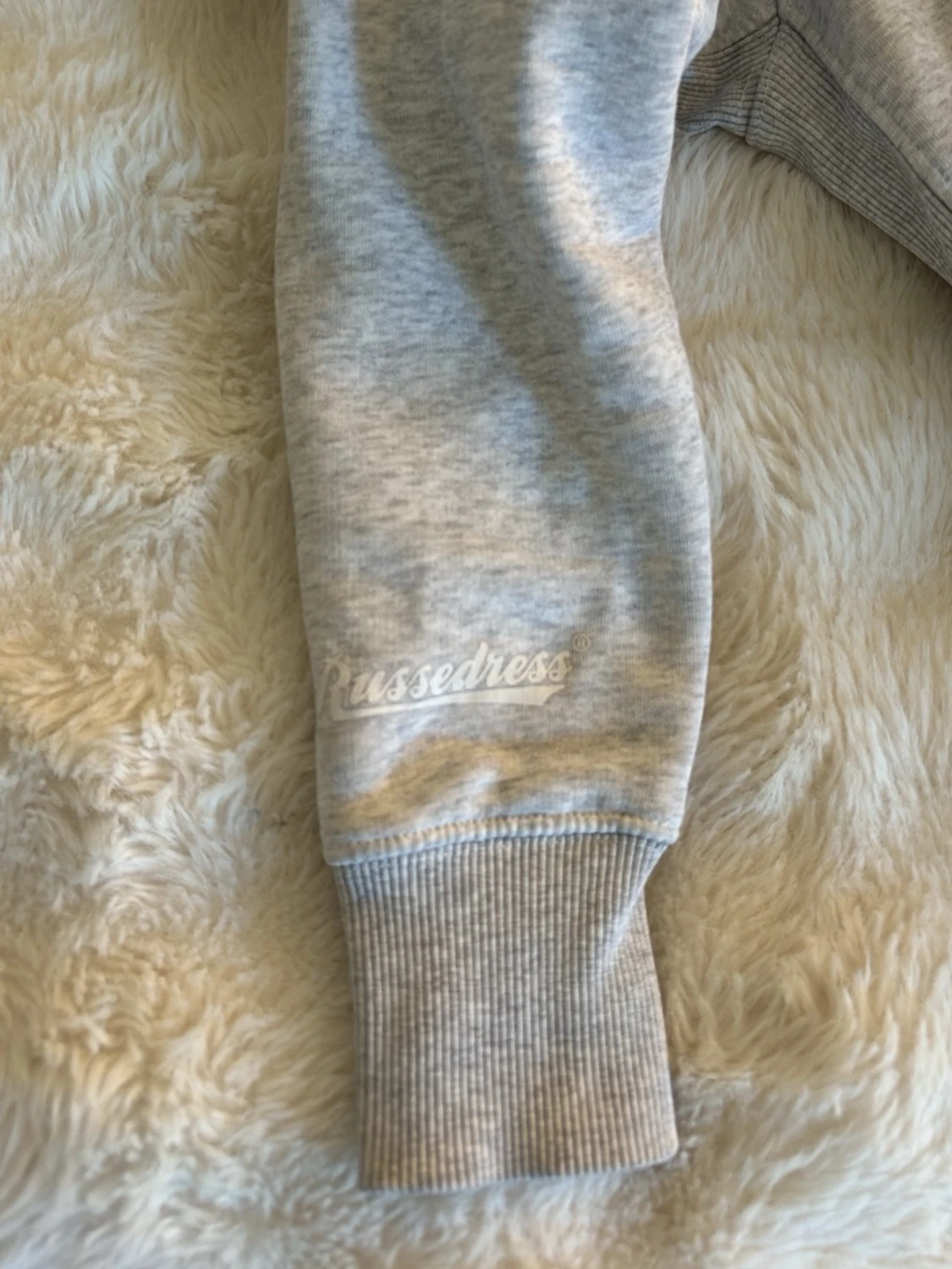 Ljusgrå zip-hoodie - russemerch - 2