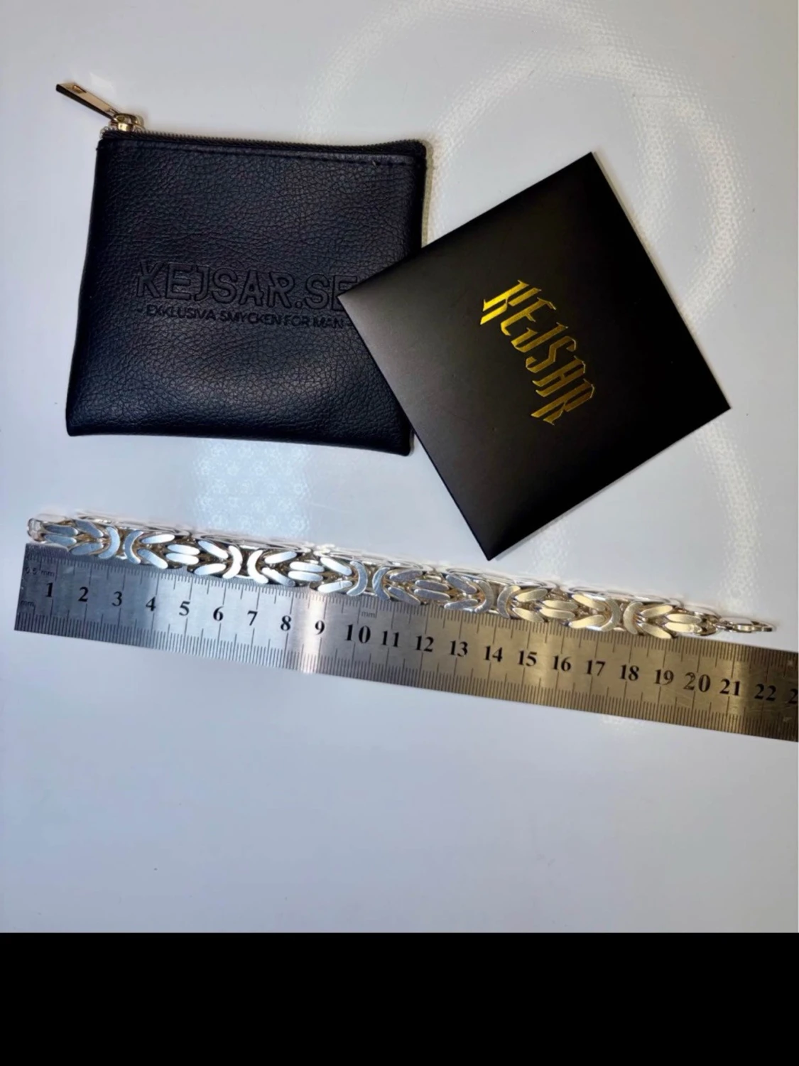 Silverfärgat kedjearmband Kejsar - 3