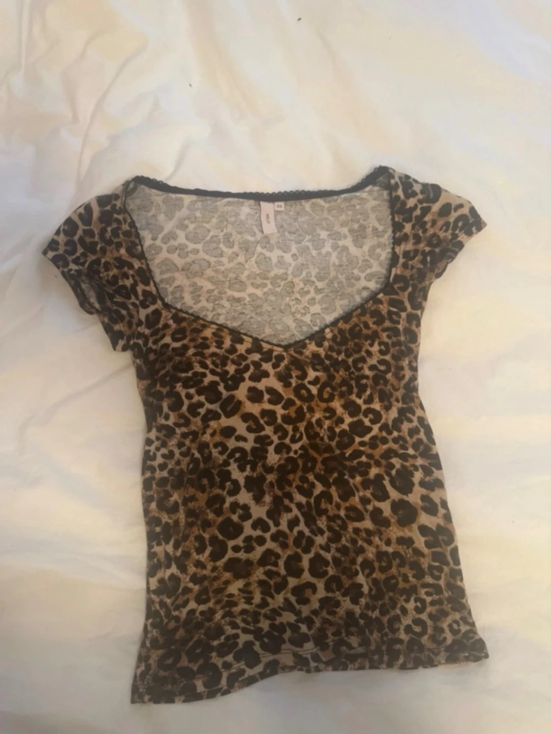 Leopardmönstrad topp - 1