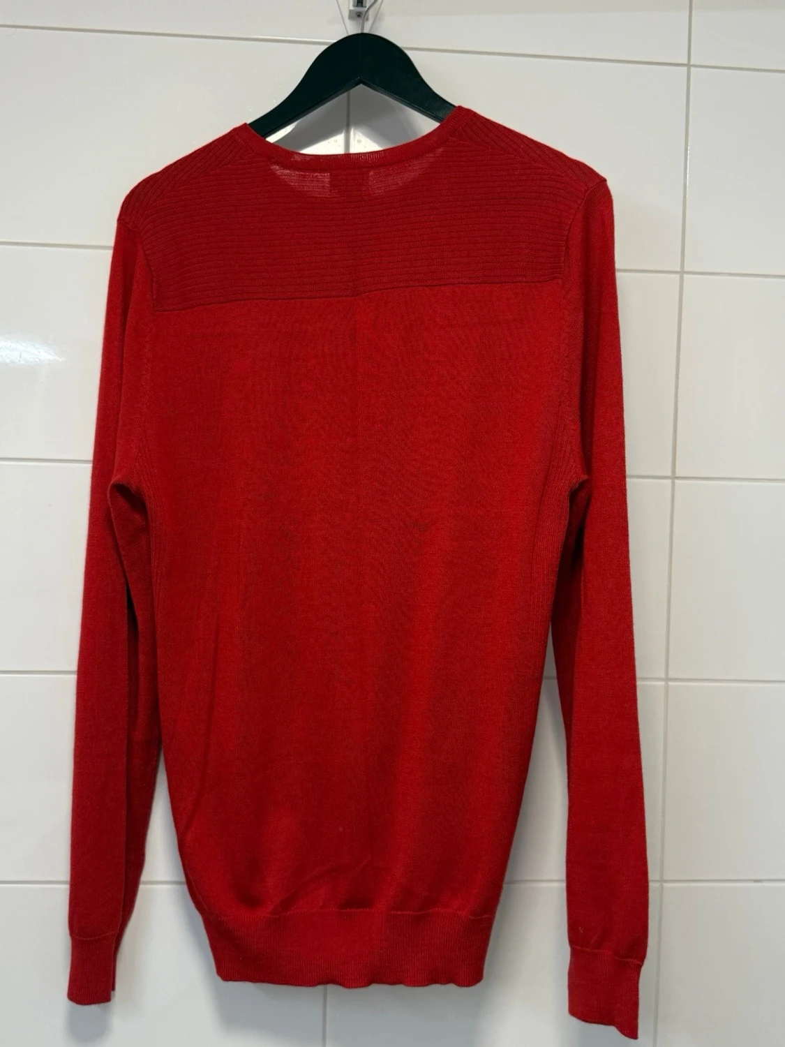 Röd stickad tröja från H&M - 3