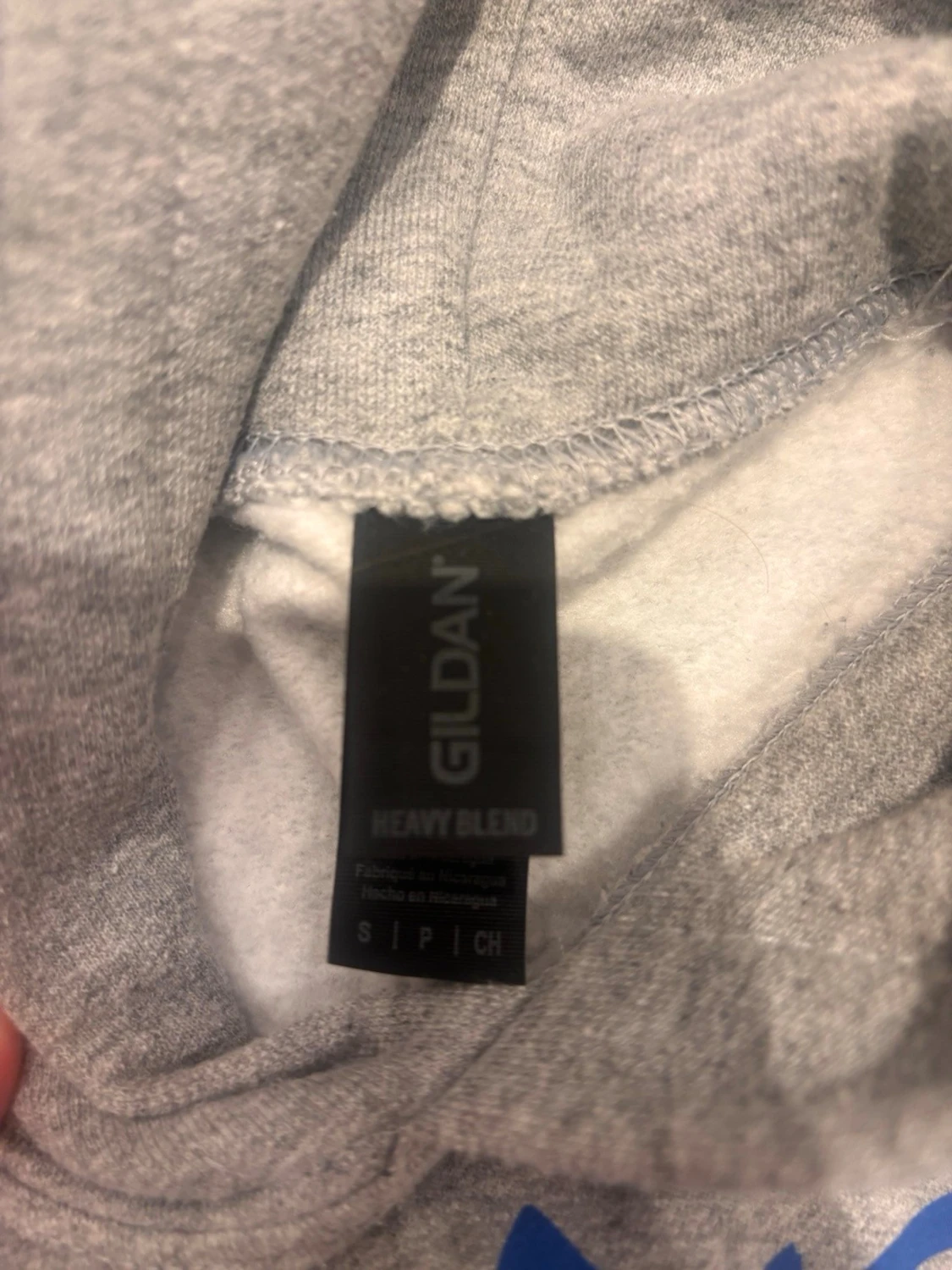 grå hoodie - 3