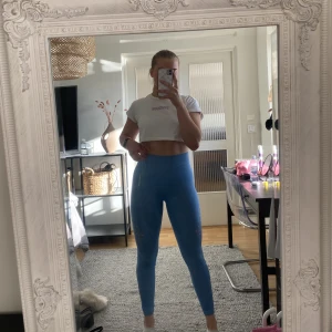 Blå gymshark tighta - Blå gymshark tights storlek xs💙