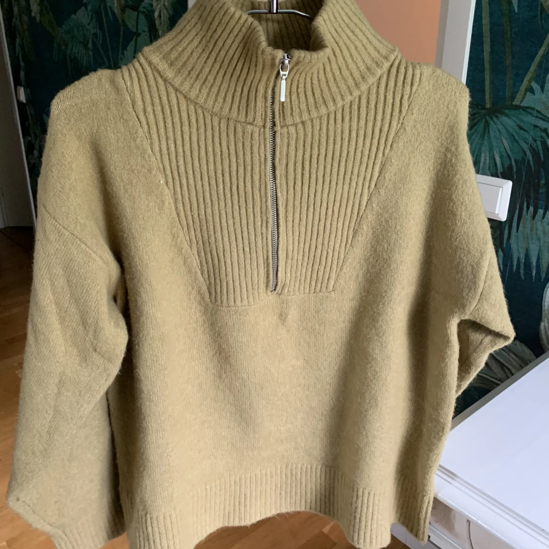 Stickad zip up - 91
